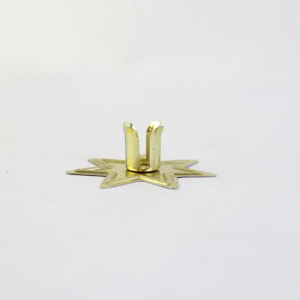 Lot of 20 Vintage Gold Tone 8-Point Star Candle Holders Christmas