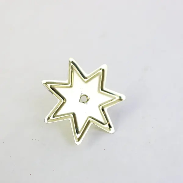 Lot of 20 Vintage Gold Tone 8-Point Star Candle Holders Christmas