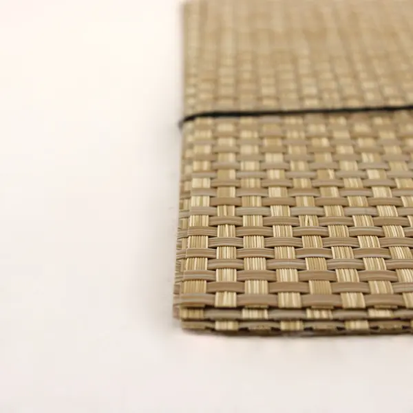Set of 4 Natural-Tone Basket Weave Placemats 18"
