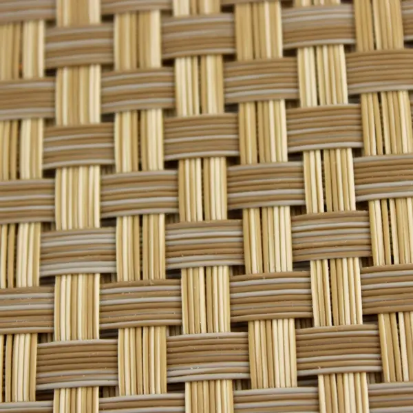Set of 4 Natural-Tone Basket Weave Placemats 18"