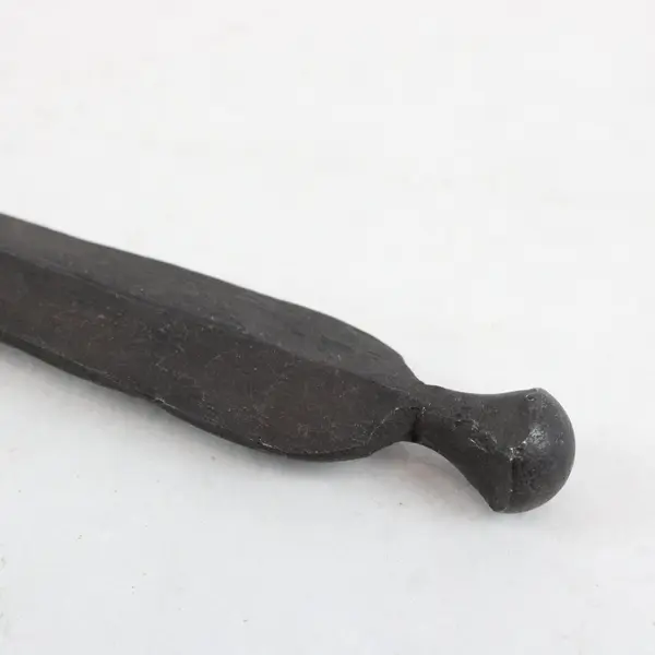 Vintage Stainless Forged-Style Blackened Rustic Handle Dinner Fork 8.5" Good