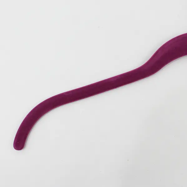 Joy Lot of 10 Purple Velvet Non-Slip Closet Hangers Shirts Tops Coats
