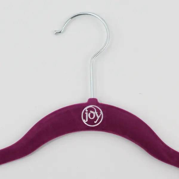 Joy Lot of 10 Purple Velvet Non-Slip Closet Hangers Shirts Tops Coats