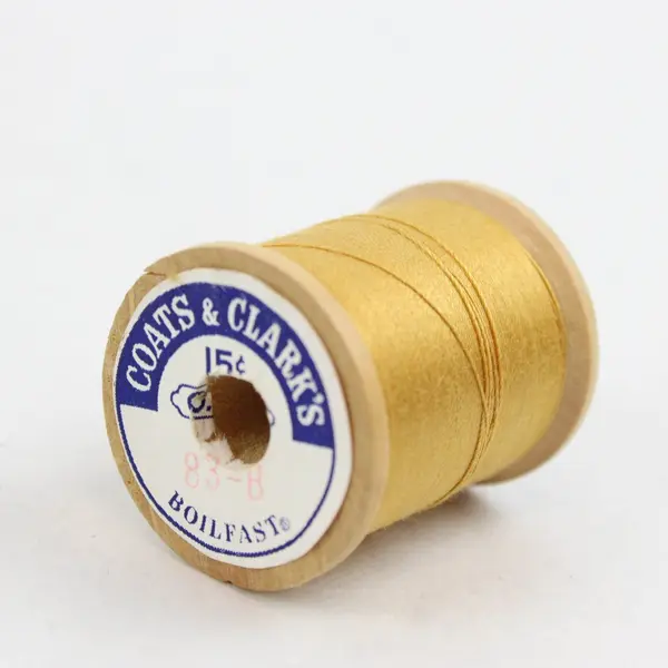 Wooden Sewing Thread Spools Lot of 10 Assorted Colors Pre-Owned