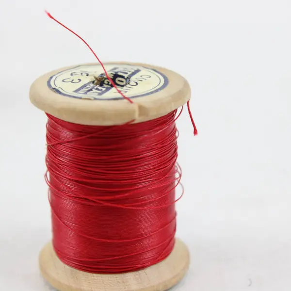 Wooden Sewing Thread Spools Lot of 10 Assorted Colors Pre-Owned