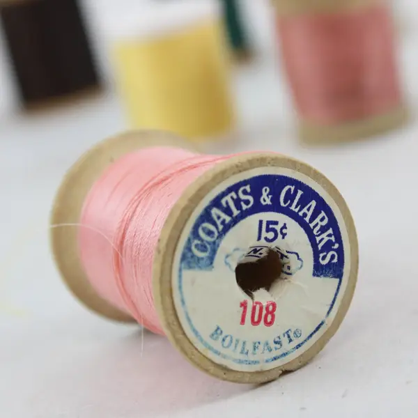 Lot of 10 Sewing Thread Spools Assorted Colors