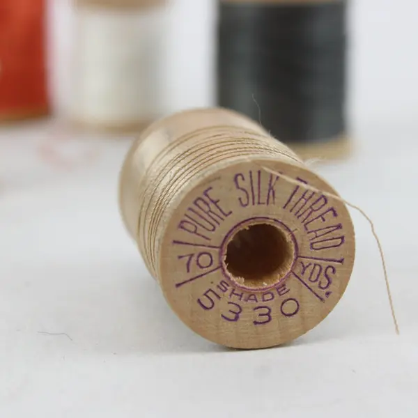 Lot of 13 Sewing Thread Spools Assorted Colors Pre-Owned