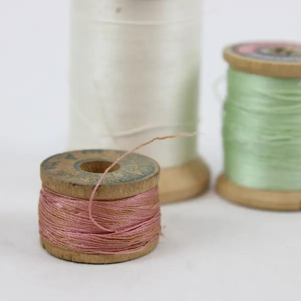 Lot of 13 Sewing Thread Spools Assorted Colors Pre-Owned