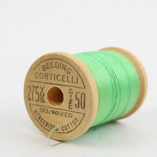 Belding Corticelli Lot of 8 Sewing Thread Spools Green Blue Burgundy White