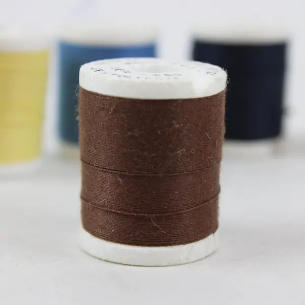 Fruit of the Loom Lot of 7 Sewing Thread Spools Assorted Colors Used