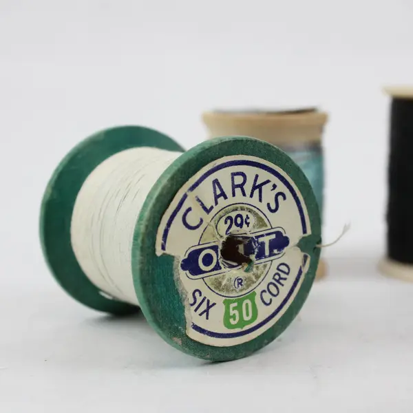 Lot of 9 Sewing Thread Spools Assorted Colors