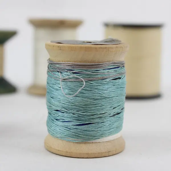 Lot of 9 Sewing Thread Spools Assorted Colors