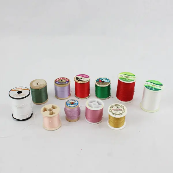 Lot of 11 Sewing Thread Spools Assorted Colors Craft Repair