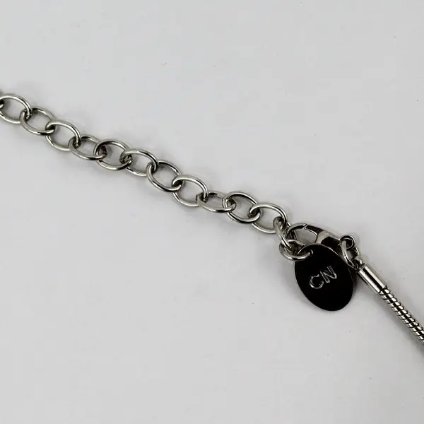 CN Silver-Tone Sphere Ball Pendant Necklace 39 in