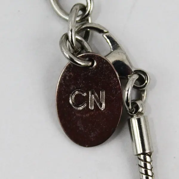 CN Silver-Tone Sphere Ball Pendant Necklace 39 in