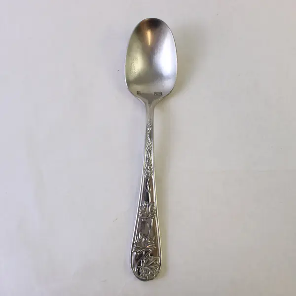 Retroneu Leaf Garden Stainless Steel Oval Soup Spoon 7.75 in