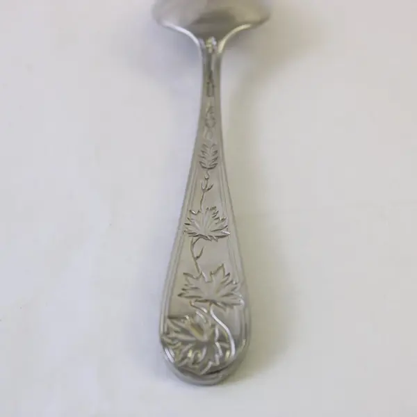 Retroneu Leaf Garden Stainless Steel Oval Soup Spoon 7.75 in