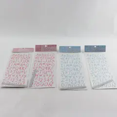 Lot of 4 NEW Debbie Mumm for Jo-Ann Fabrics Baby Girl/Boy Rub-On Letter Decals