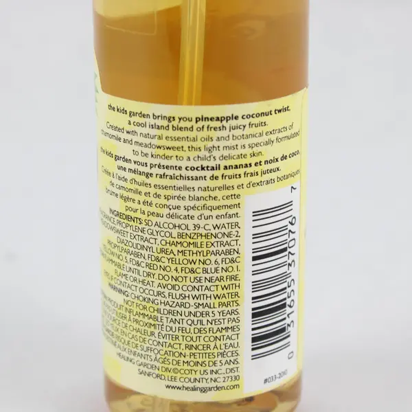 The Healing Garden Kids Garden Pineapple Coconut Twist Mist 3.4 fl oz 100 mL