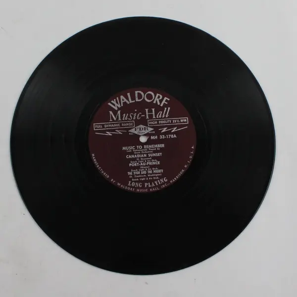Music To Remember Instrumentals Great Orchs LP Waldorf Music Hall MH 33-178