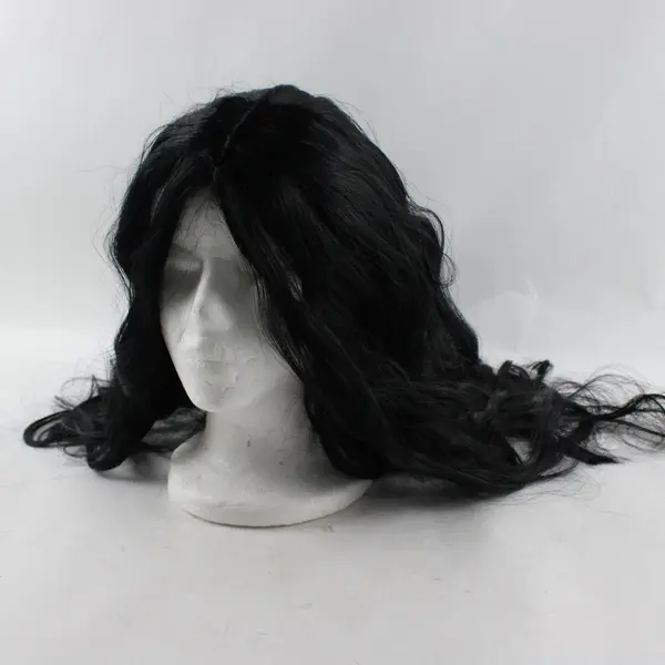 Rubies Witch Wig Black Wavy Curly Original Package 597279