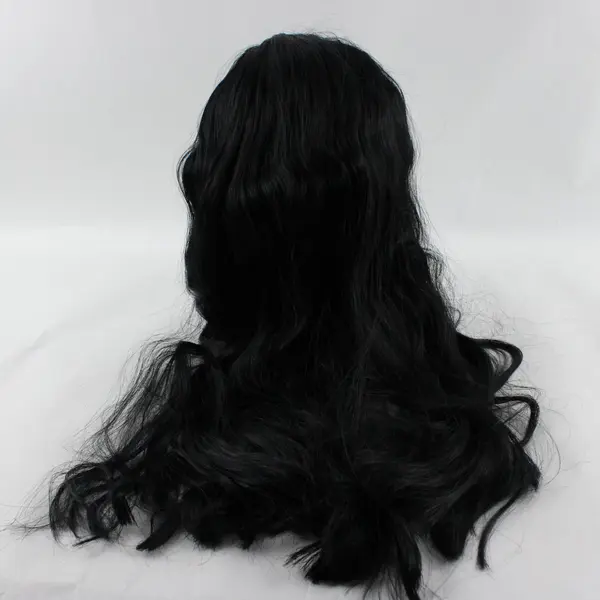 Rubies Witch Wig Black Wavy Curly Original Package 597279