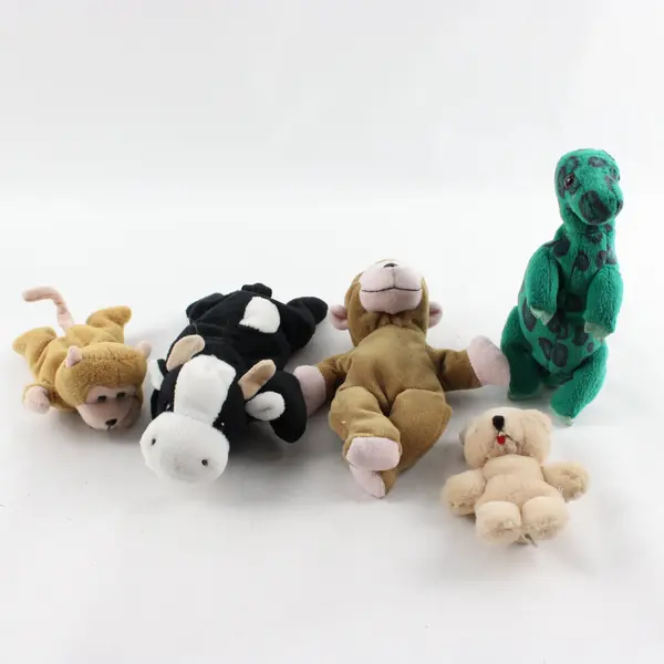 Lot of 5 Vintage Stuffed Toys - Various Animals and Sizes