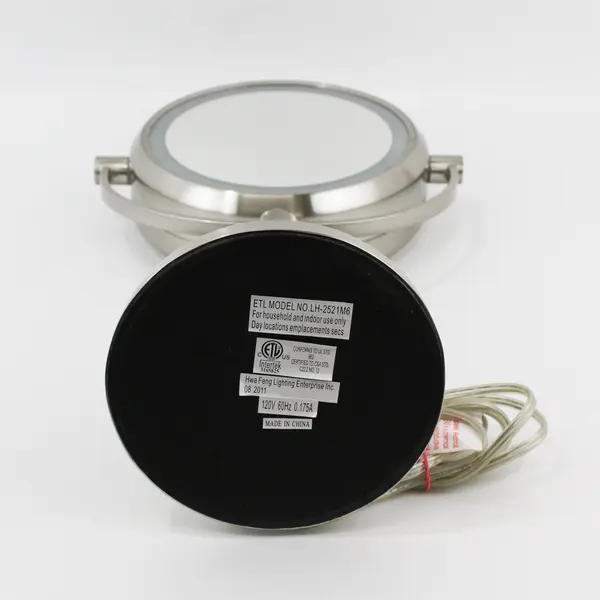 Hwa Feng Lighting Double Sided Lighted Magnifying Make-Up Mirror LH-2521M6 18.5"