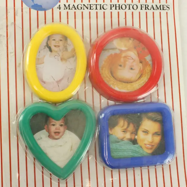 Spectrum 4 Magnetic Photo Frames Assorted Shapes Home Office Decor