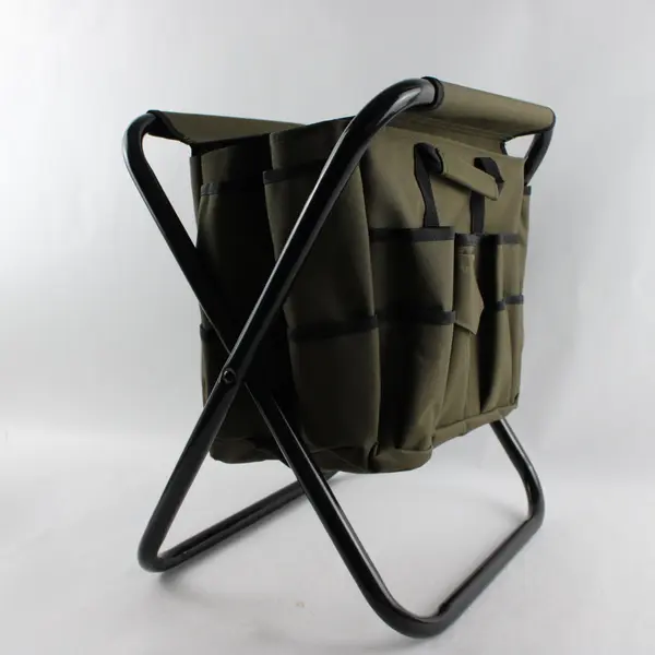 Olive Green Gardening Utility Tool Folding Seat