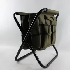 Olive Green Gardening Utility Tool Folding Seat
