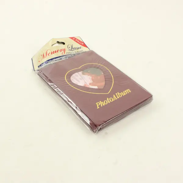 Memory Lane 2 Pack Photo Albums Holds 24 4x6 Photos Burgundy