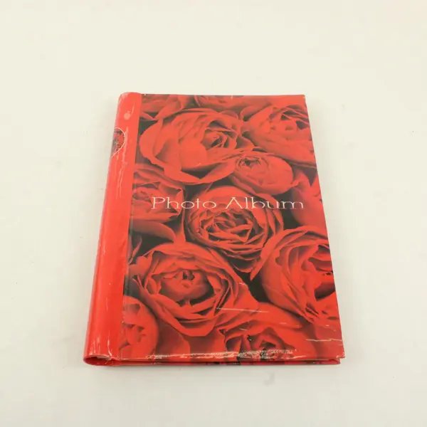 Red Rose Photo Album Floral Memory Book Unbranded