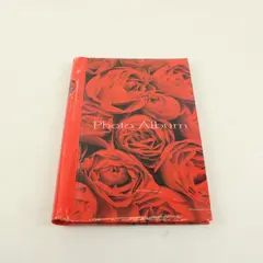Red Rose Photo Album Floral Memory Book Unbranded