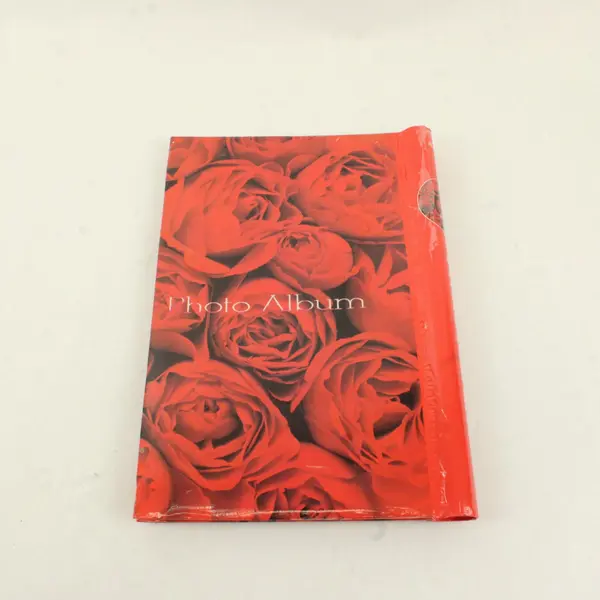 Red Rose Photo Album Floral Memory Book Unbranded