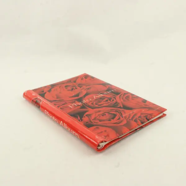 Red Rose Photo Album Floral Memory Book Unbranded
