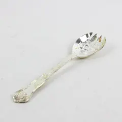 Vintage Silver Plated Salad Serving Fork 8 3/4 Inch