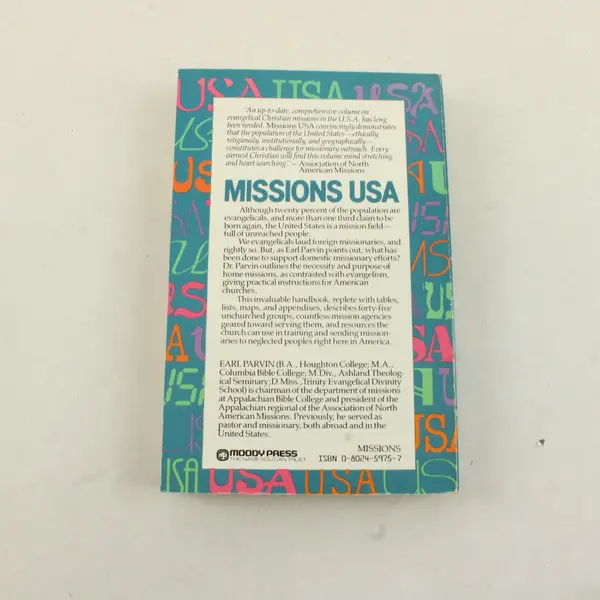 Missions U. S. A. by Earl Parvin 1985 Paperback Moody Press