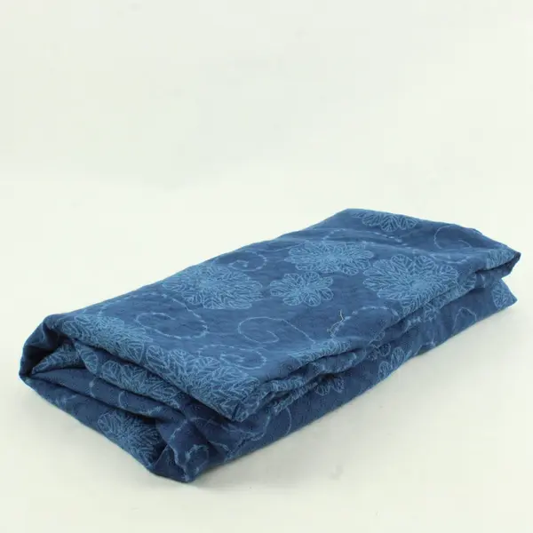 Women's Blue Whimsical Floral Print Scarf Shawl Wrap 54"