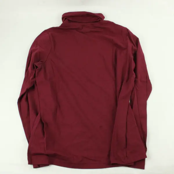 Cherokee Maroon Red Long-Sleeved Turtleneck Top Women's Medium