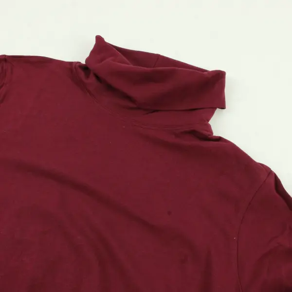 Cherokee Maroon Red Long-Sleeved Turtleneck Top Women's Medium