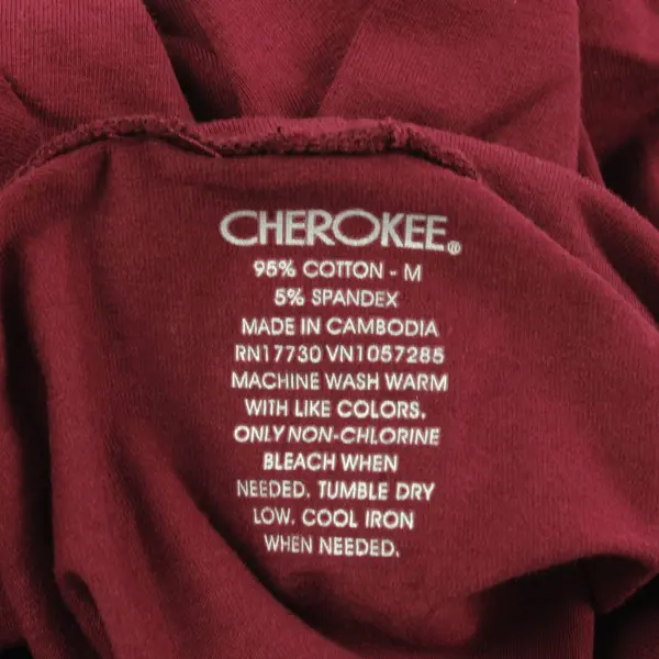 Cherokee Maroon Red Long-Sleeved Turtleneck Top Women's Medium
