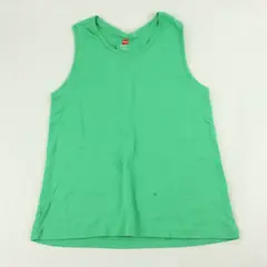 Hanes Perfect Tank Green Cotton Women's Medium