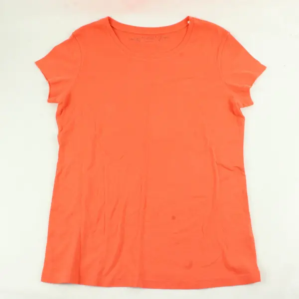 Sonoma Coral Orange Cotton T-Shirt Women's Large