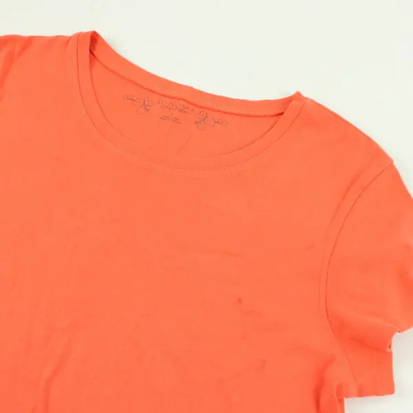 Sonoma Coral Orange Cotton T-Shirt Women's Large