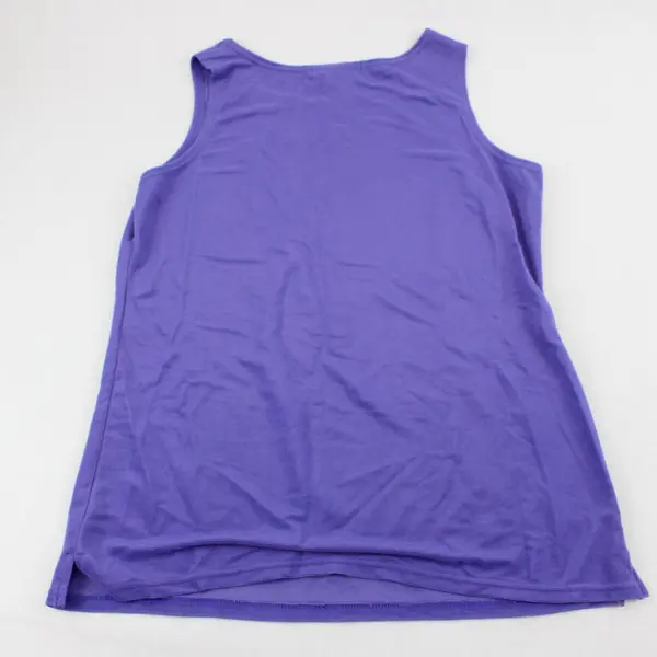 Dressbarn Purple Ribbed Tank Top Women's Small