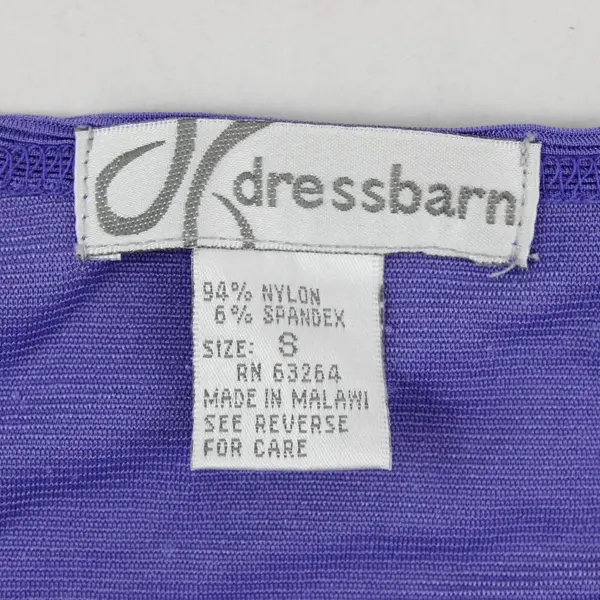 Dressbarn Purple Ribbed Tank Top Women's Small