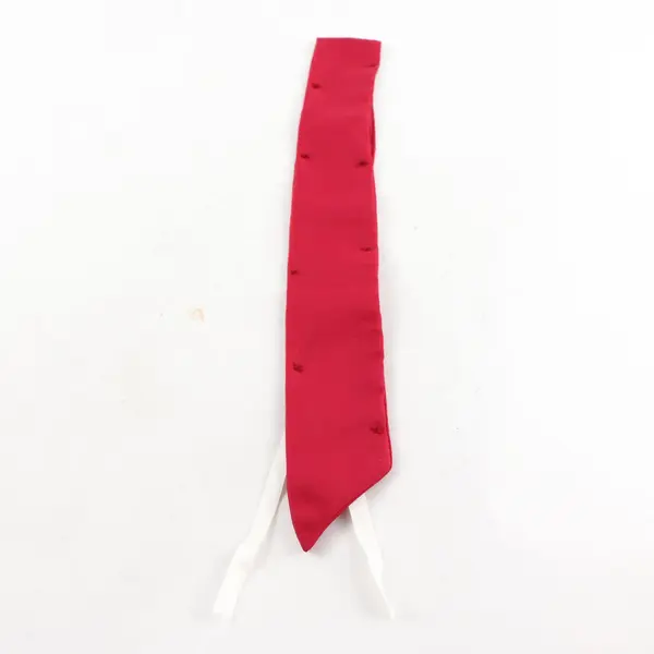 Lot of 3 Handmade Red Ribbon Tie Accessories Unbranded