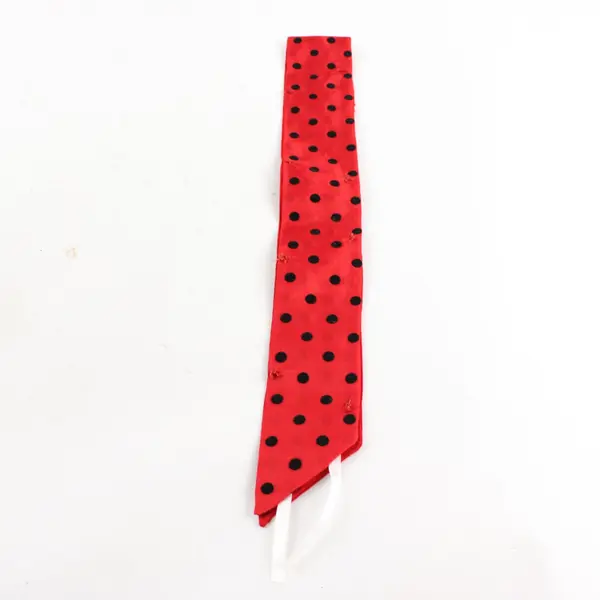 Lot of 3 Handmade Red Ribbon Tie Accessories Unbranded