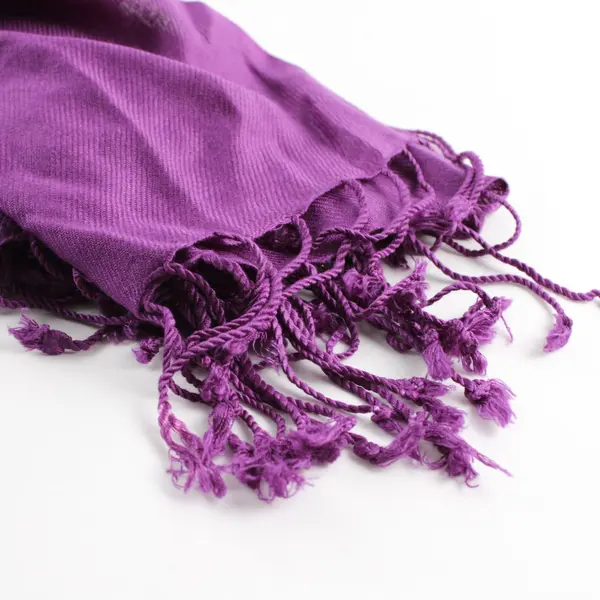 Ray Strauss Plum Purple Fringe Scarf 28"x76"